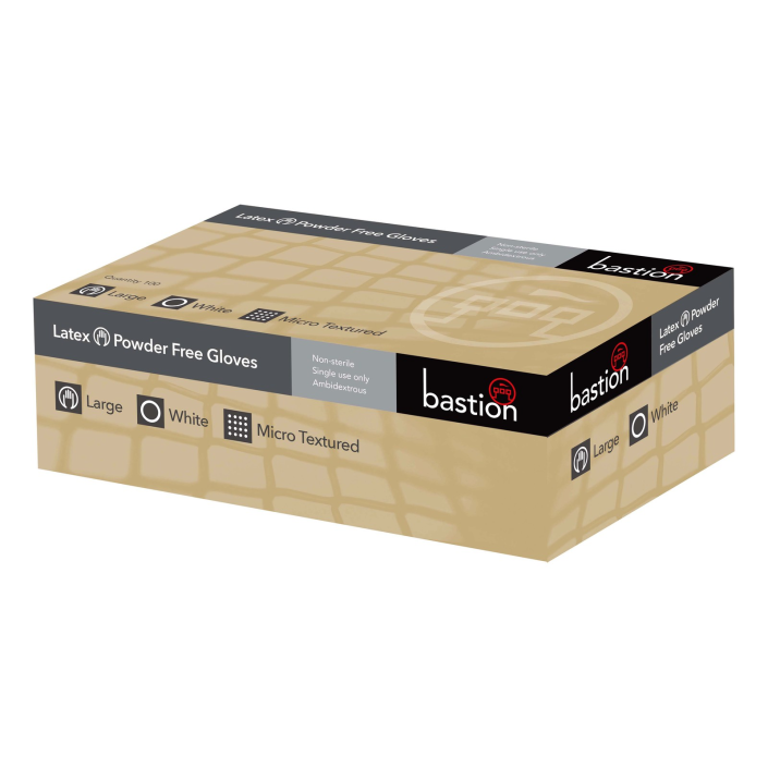 Latex Powder Free White Gloves | Bastion Pacific