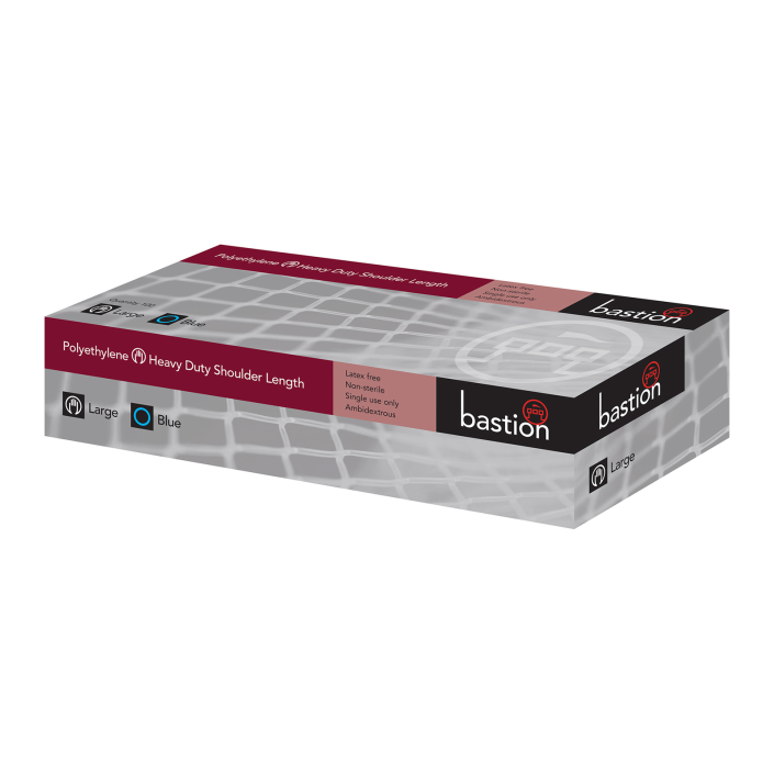 Heavy-Duty Polyethylene Blue Gloves | Order From Bastion Pacific