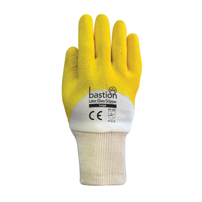 Latex Glass Gripper Gloves
