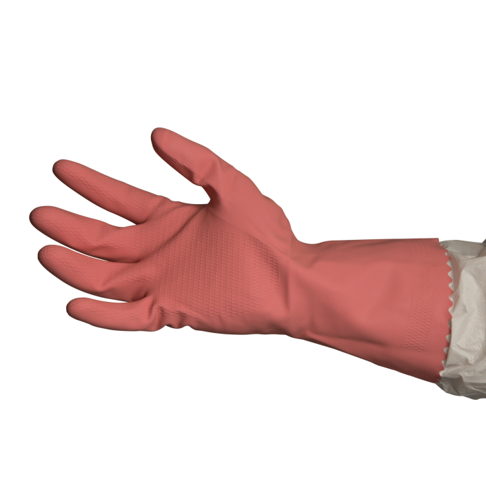 Pink Silverlined Rubber Gloves | Bastion Pacific Brand