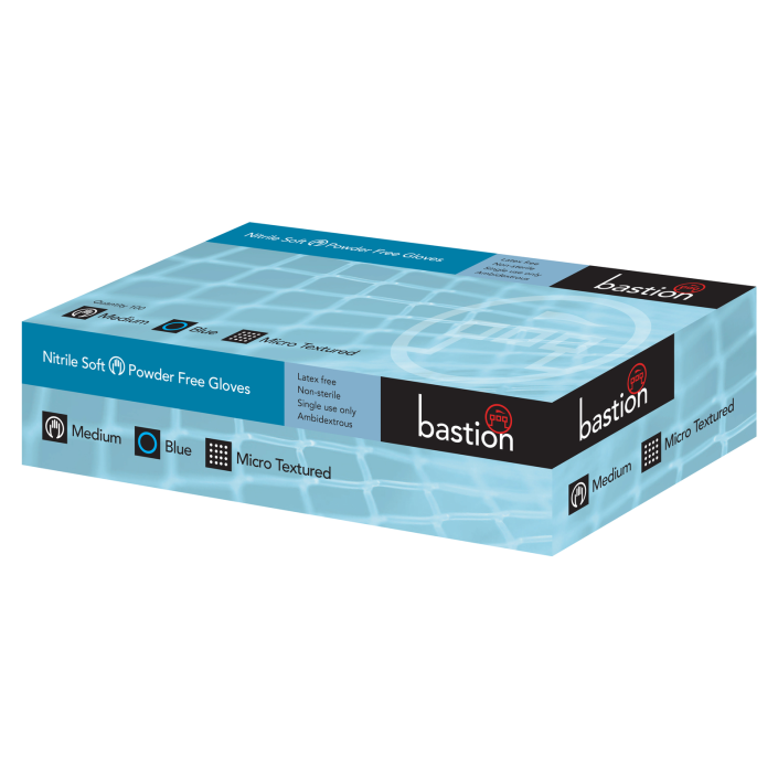 Bastion Pacific | Nitrile Soft Blue - Powder Free Gloves