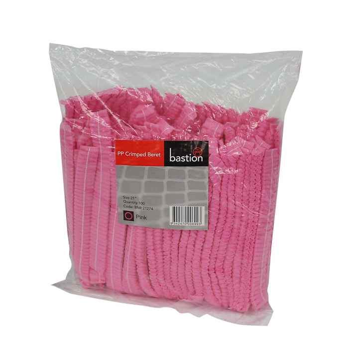 Bastion Pacific | Polypropylene Crimped Beret - Pink 21"