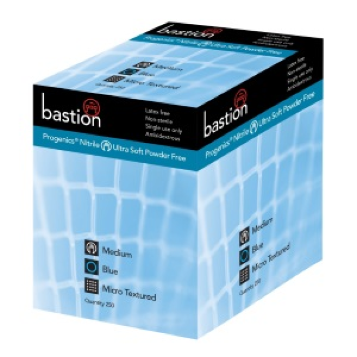 Bastion Pacific | Nitrile Ultrasoft Gloves Blue Powderfree Progenics