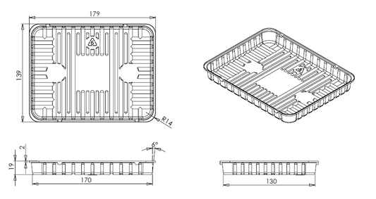 7 x 5+10mm Tray