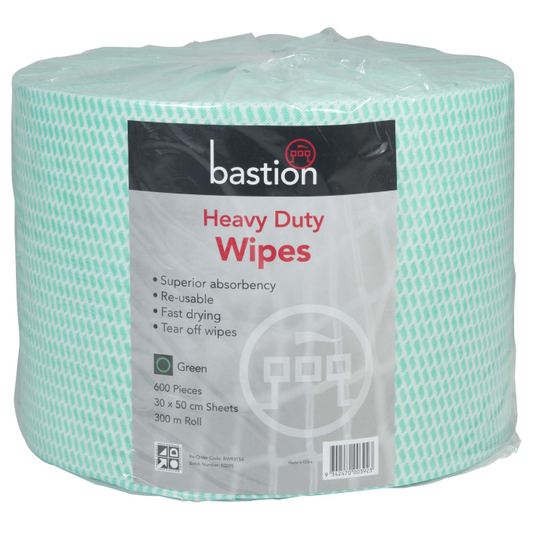 Bastion Pacific | Heavy Duty Wipes - Rolls - Green - 300m