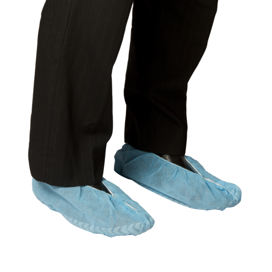 Bastion Pacific | Polypropylene Shoe Cover - Blue - Non Slip Sole