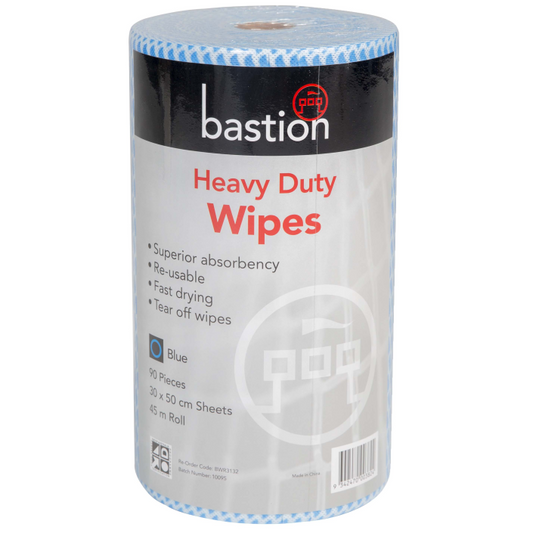 Bastion Pacific | Heavy Duty Wipes - Rolls - 45m - Sheet Size 30x50cm