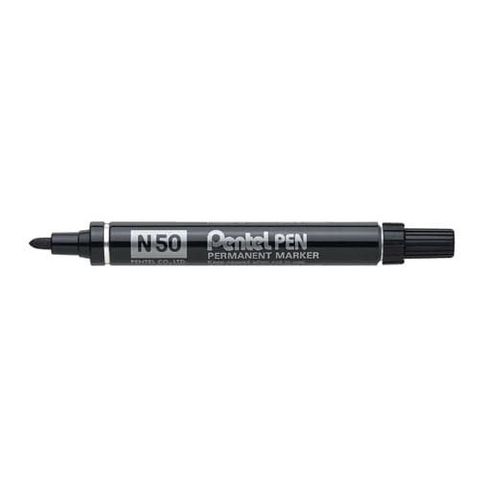 PENTEL N50 BULLET MARKER BLACK METAL