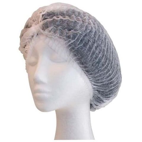 HAIR NETS CRIMPED WHITE 1000/CTN