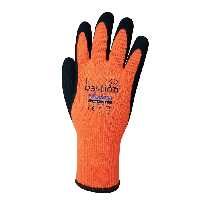 Modina Orange Acrylic Thermal Gloves | Bastion Pacific