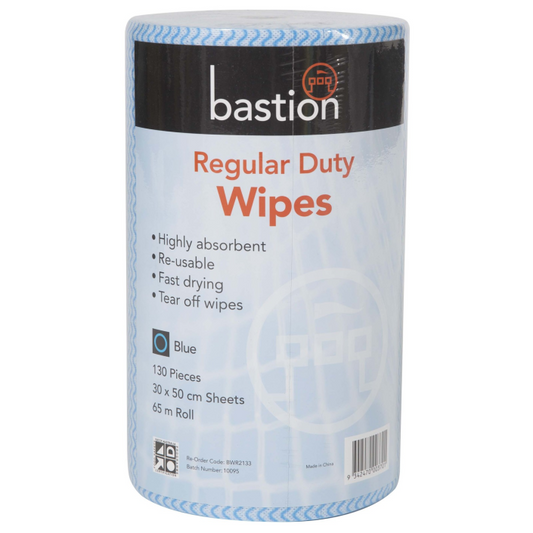 Bastion Pacific | Regular Duty Wipes - Rolls - 65m - Sheet Size 30x50cm
