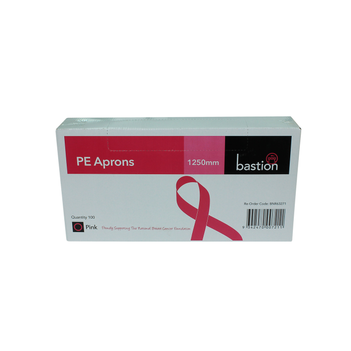 Bastion Pacific | Polyethylene Pink Apron - Dispenser Boxes
