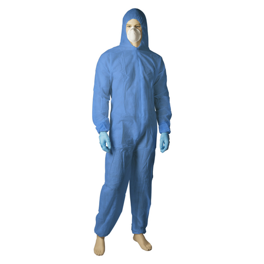 Bastion Pacific | Polypropylene Coverall - White/Blue