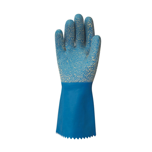 Cottonlined Rubber Gloves With Granular Rough Grip | Buy Bulk