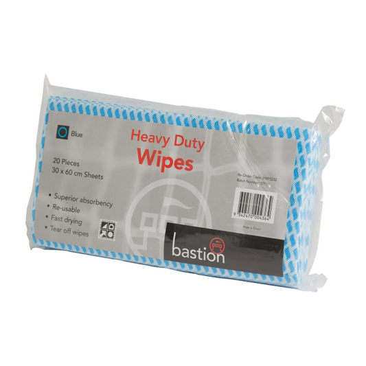 Bastion Pacific | Heavy Duty Wipes - Sheet Size 30x60cm - Packs